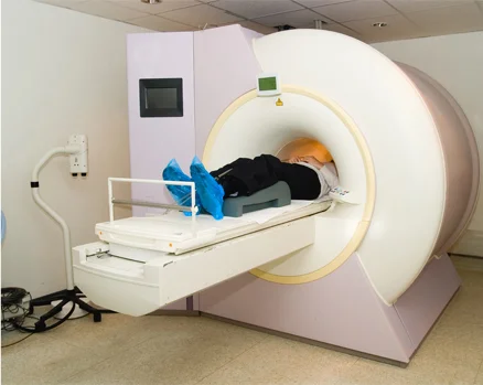 patient undergoing mri scan