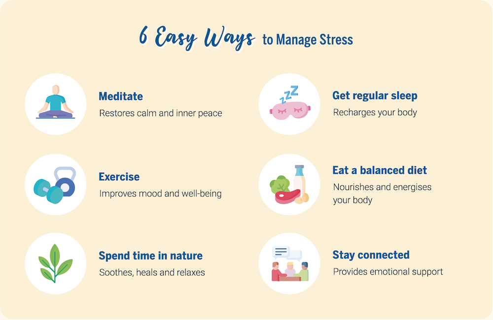 6 easy ways to manage stress